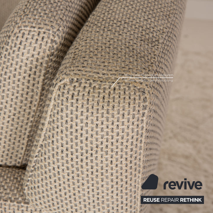 Rolf Benz Ego fabric armchair set grey