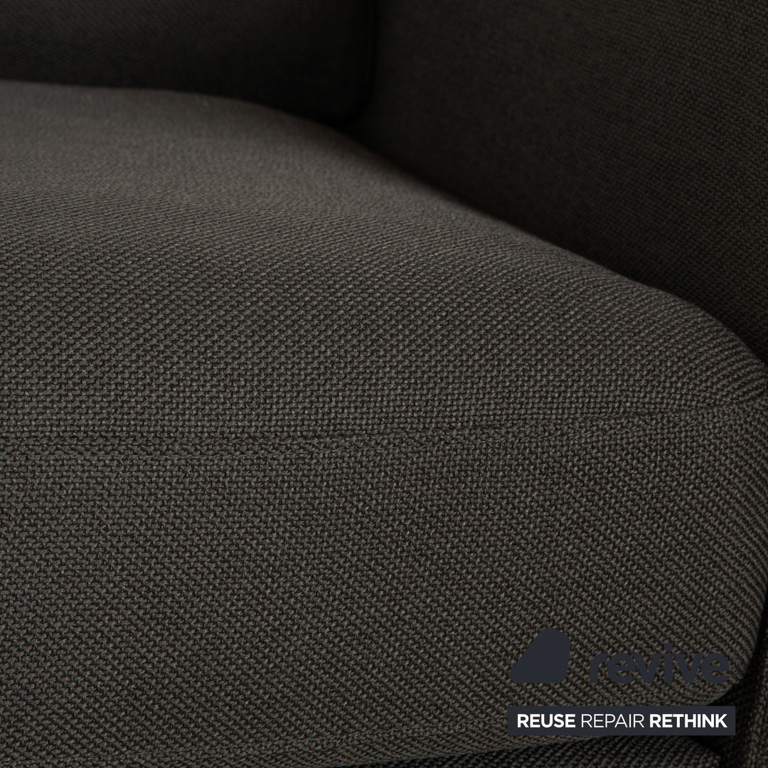 Fauteuil en tissu Rolf Benz Ego gris