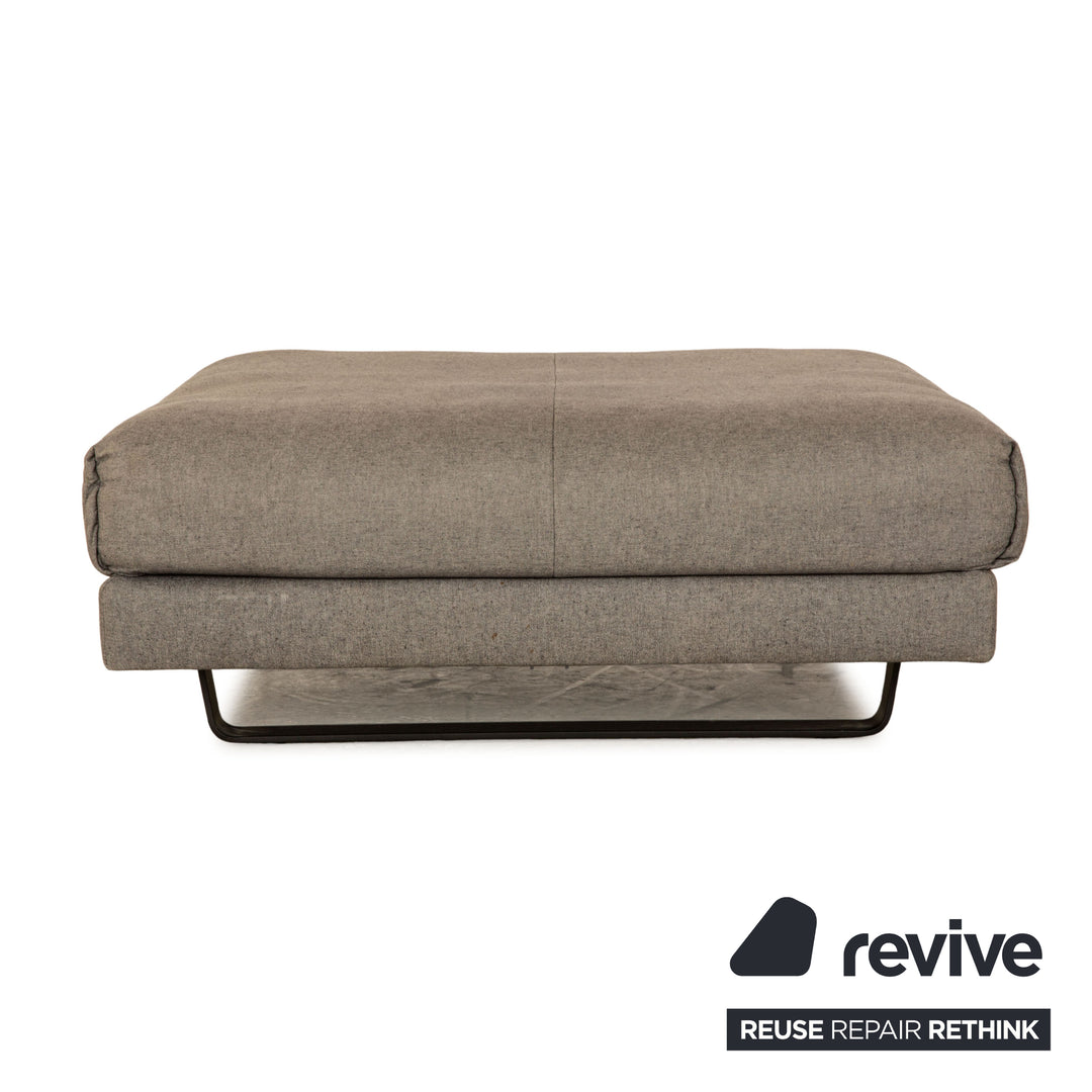 Rolf Benz Freistil 169 Stoff Sofa Garnitur Grau Ecksofa Hocker Couch