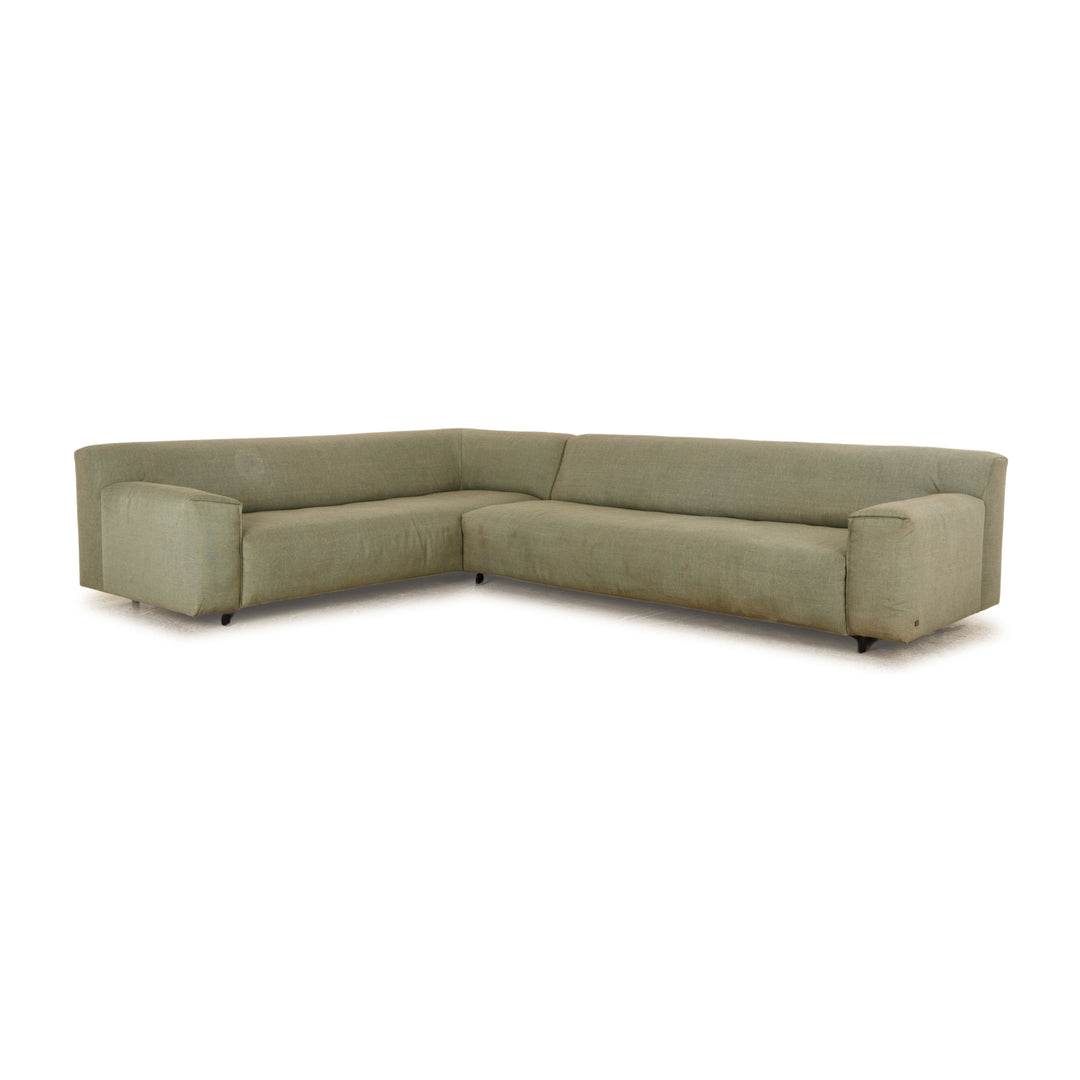 Rolf Benz Grata Stoff Ecksofa Grau Türkis Sofa Couch