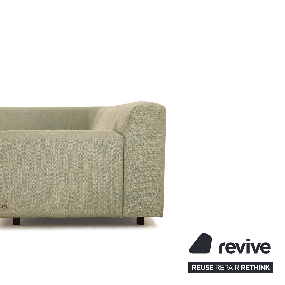 Rolf Benz Grata Stoff Ecksofa Grau Türkis Sofa Couch
