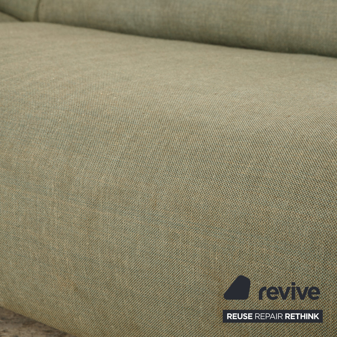 Rolf Benz Grata Stoff Ecksofa Grau Türkis Sofa Couch