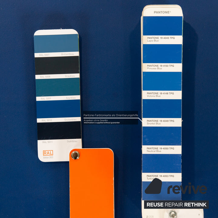 Rolf Benz Leder Hocker Blau
