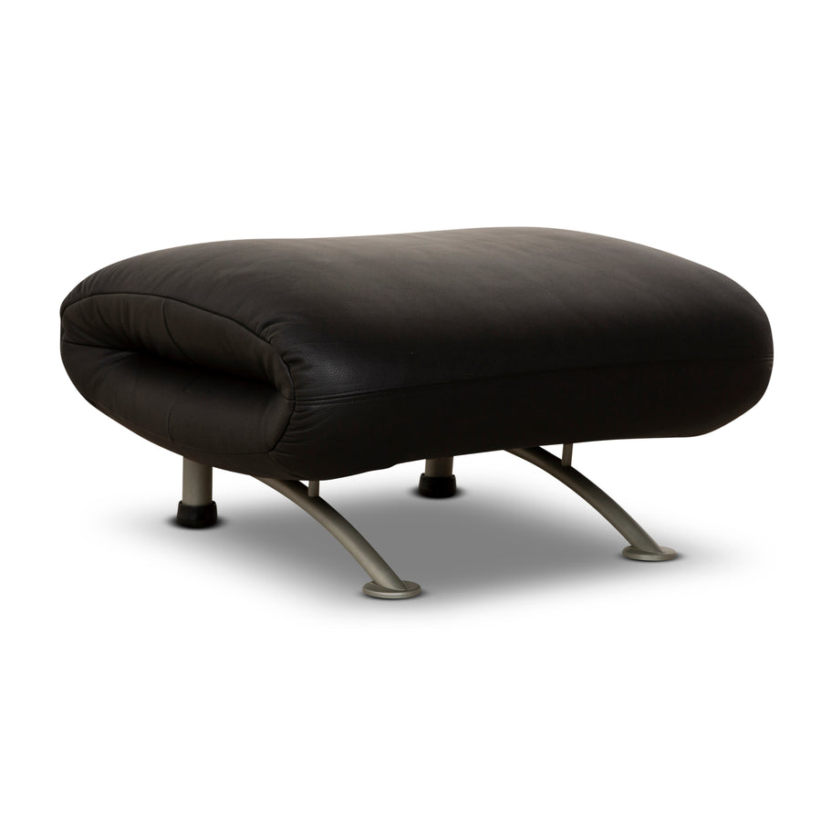 Rolf Benz Leder Hocker Schwarz