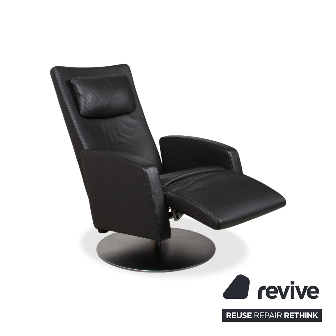 Rolf Benz LSE 5800 Leder Sessel Dunkelgrau Funktion Relaxfunktion