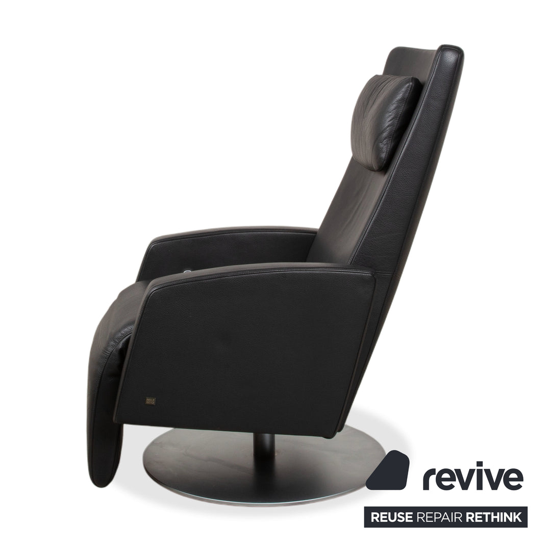 Rolf Benz LSE 5800 Leder Sessel Dunkelgrau Funktion Relaxfunktion