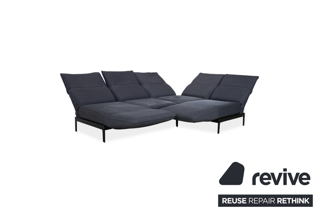 Rolf Benz Mera 386 Fabric Corner Sofa Grey Sofa Couch