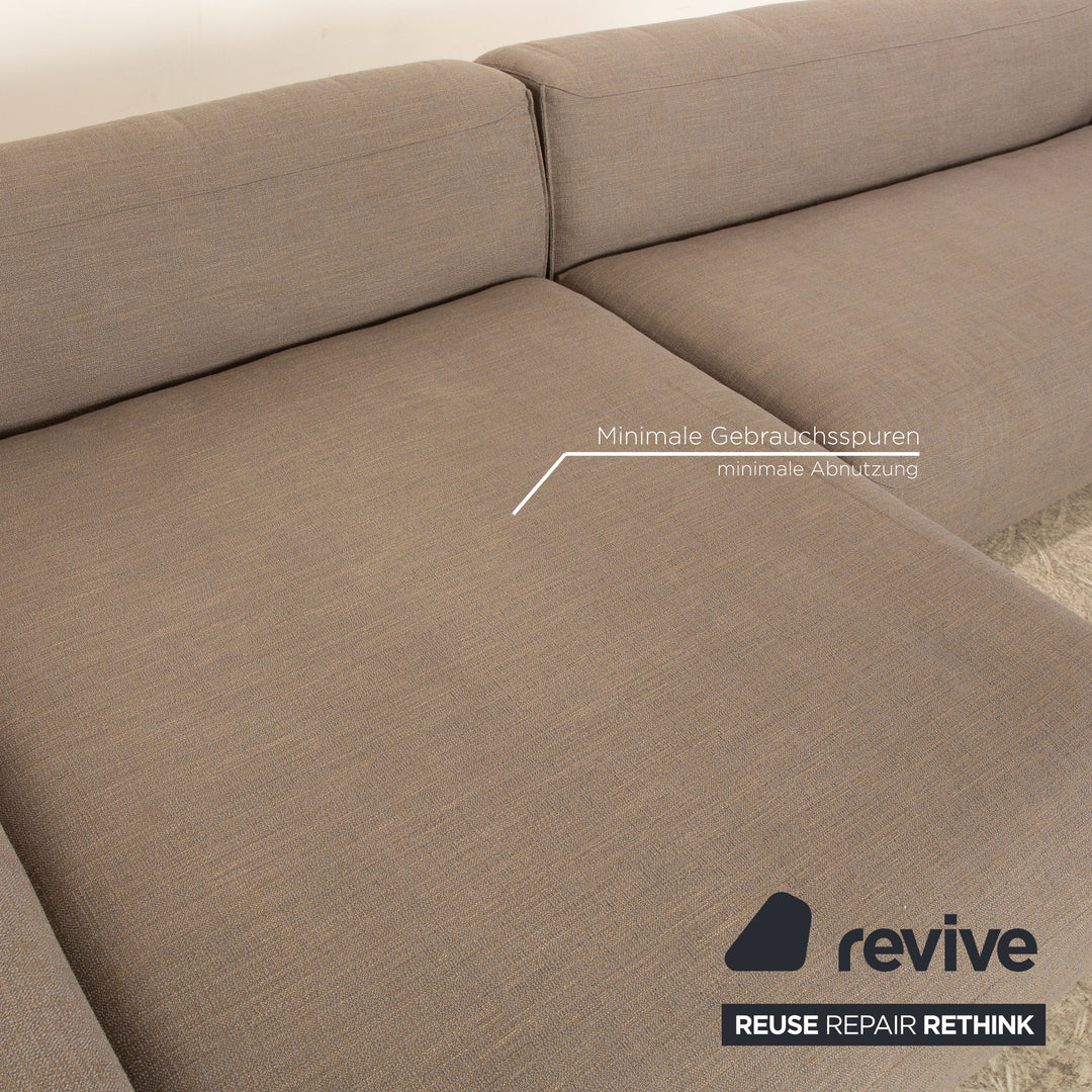 Rolf Benz Mio Stoff Ecksofa Grau Recamiere Links Sofa Couch