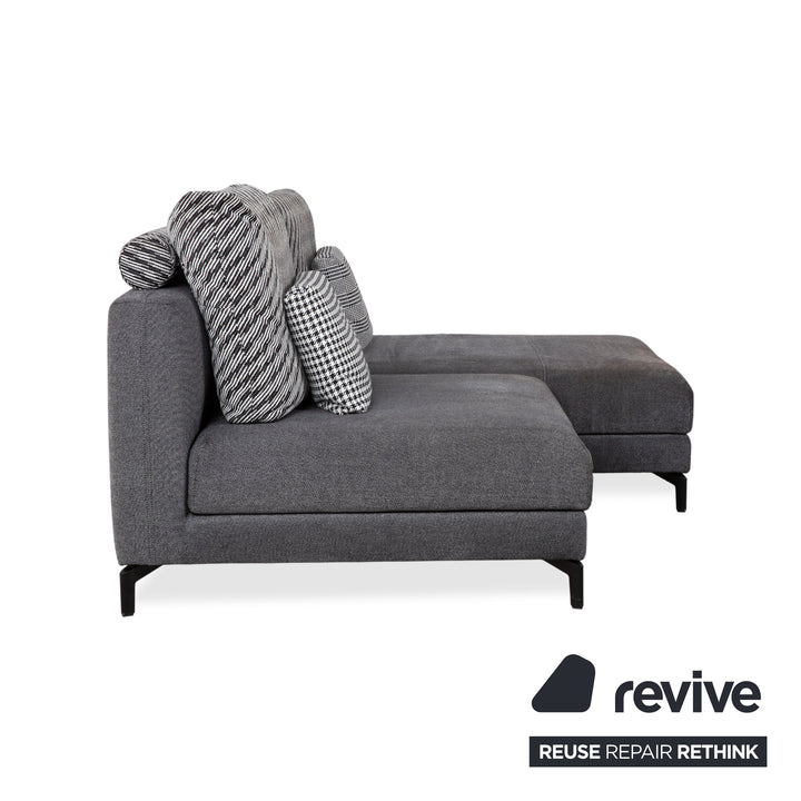 Rolf Benz Nuvola fabric corner sofa grey sofa couch