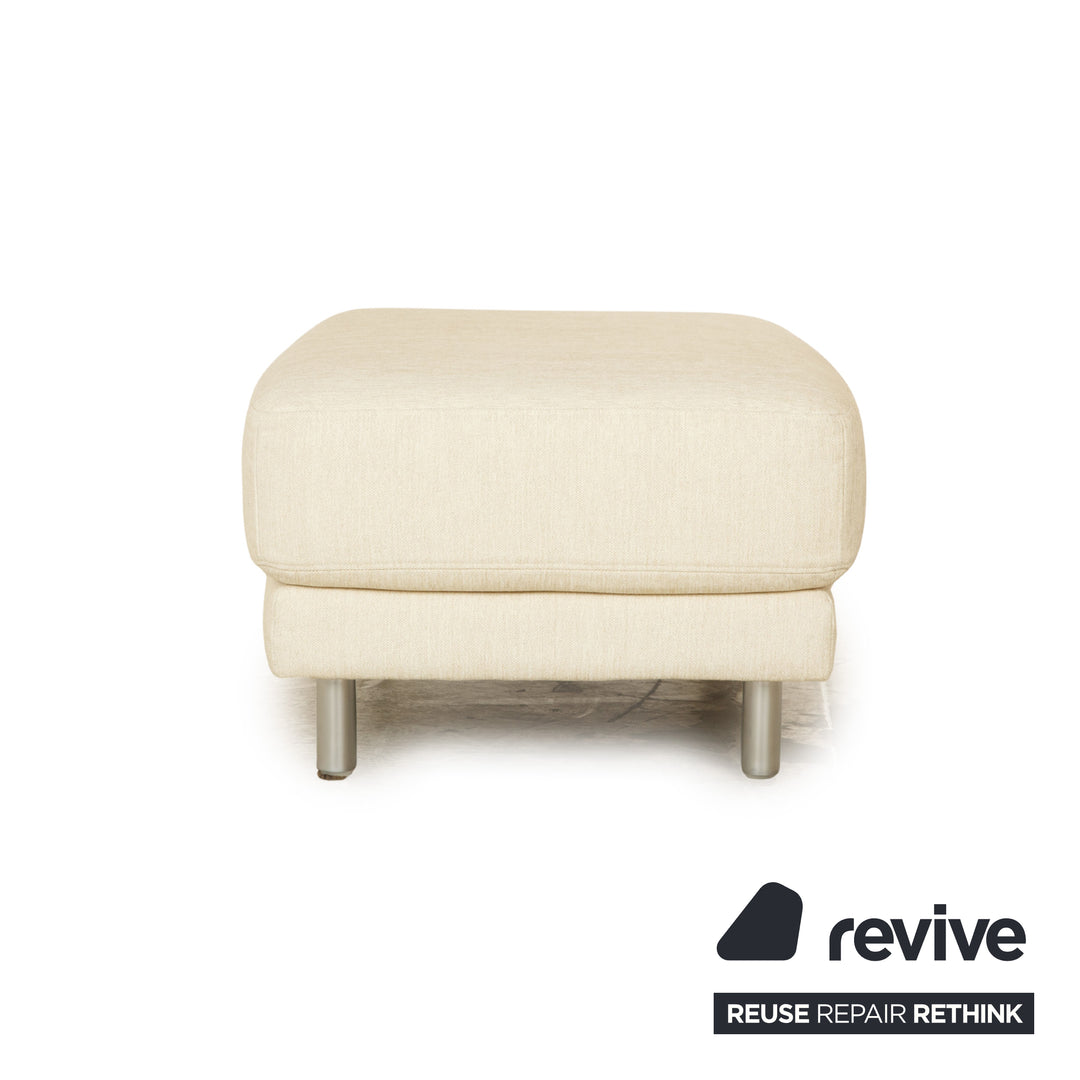 Rolf Benz Onda Stoff Hocker Creme