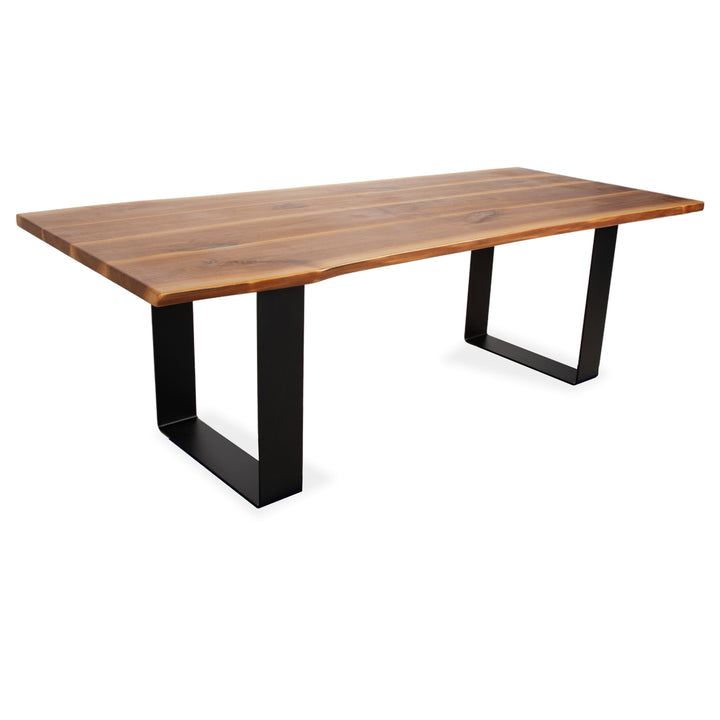 Rott Woodart Solid Wood Dining Table Brown Black 240 x 100 cm