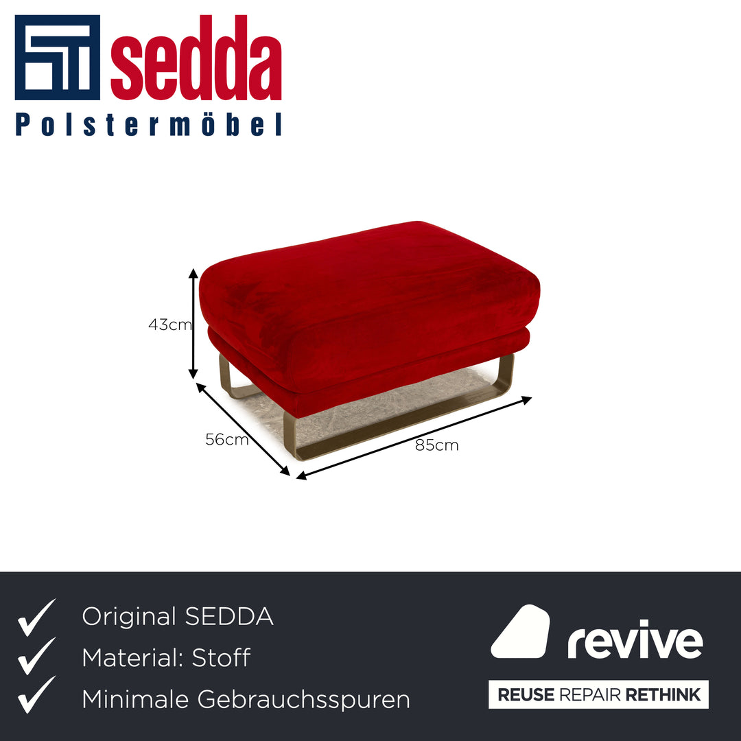 SEDDA Vista Stoff Hocker Rot