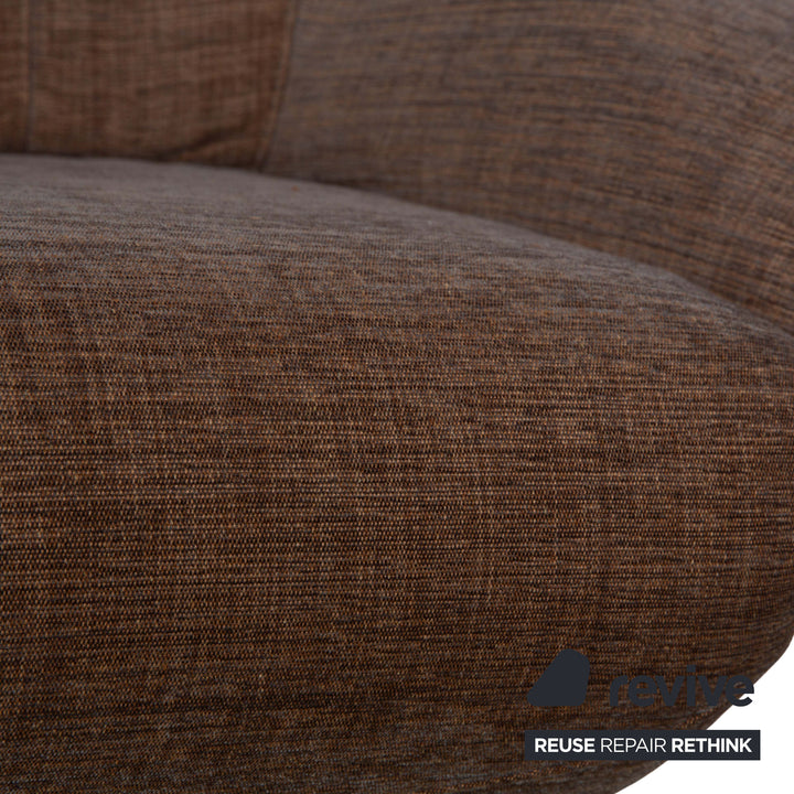 Sitting Vision MV 248 Stoff Sessel Beige Braun inkl. Hocker Wippfunktion