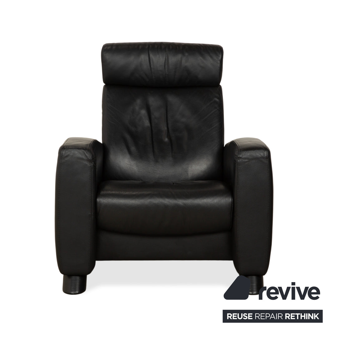 Stressless Arion Leder 2x Sessel Schwarz manuelle Funktion