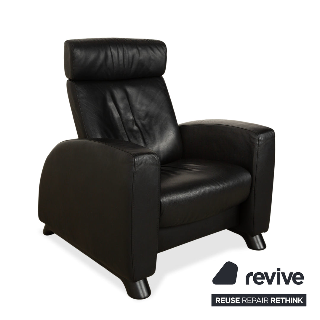 Stressless Arion Leder 2x Sessel Schwarz manuelle Funktion