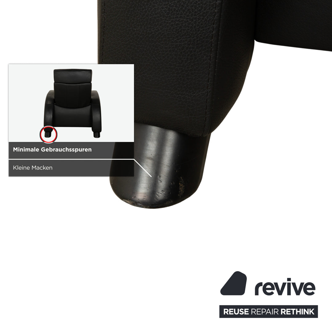 Stressless Arion Leder 2x Sessel Schwarz manuelle Funktion