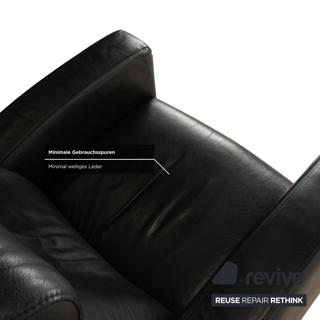 Stressless Arion Leder 2x Sessel Schwarz manuelle Funktion