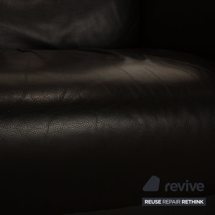 Stressless Arion Leder Viersitzer Schwarz Sofa Couch manuelle Funktion