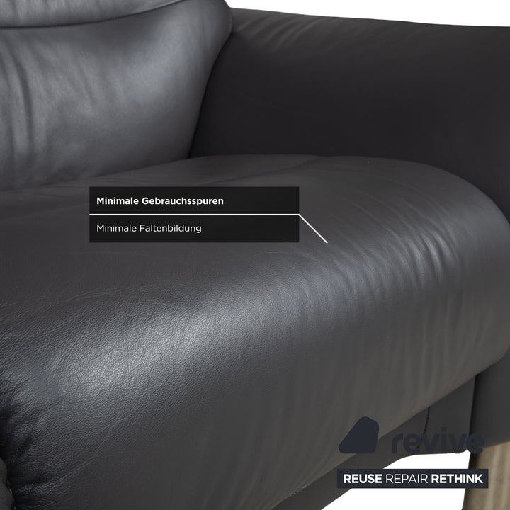 Canapé deux places Stressless Como en cuir vert