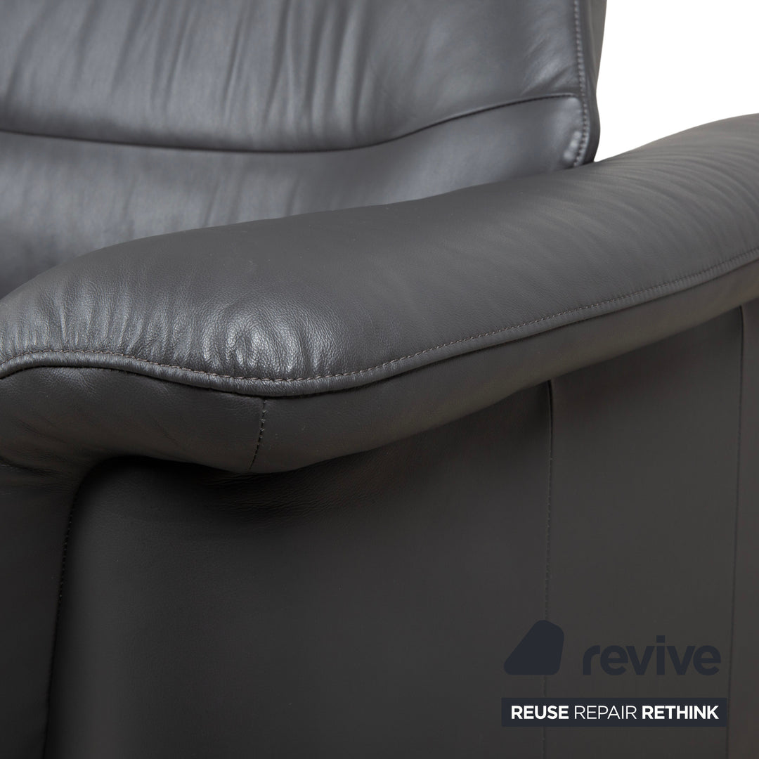 Canapé deux places Stressless Como en cuir vert