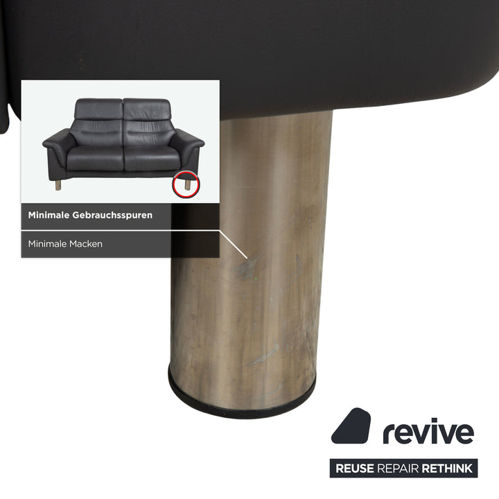 Canapé deux places Stressless Como en cuir vert