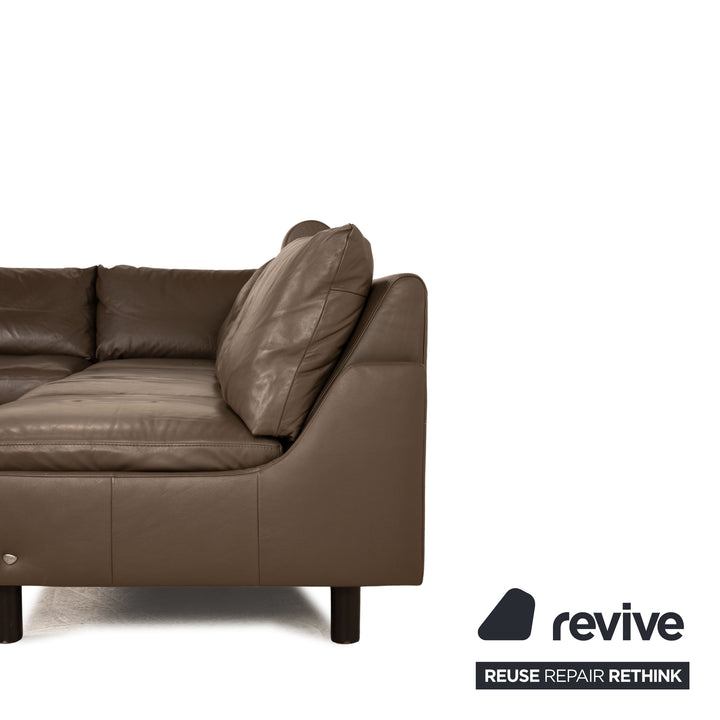 Canapé d'angle en cuir Stressless E 200 marron