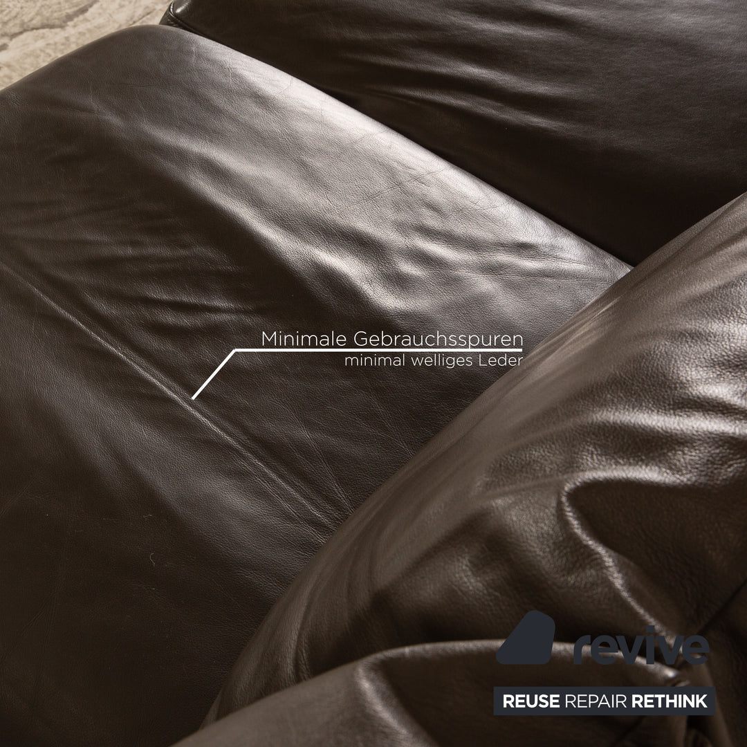 Canapé d'angle en cuir Stressless E 200 marron