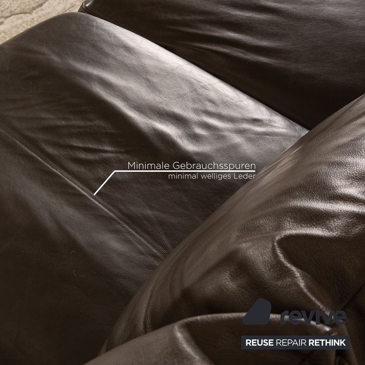 Canapé d'angle en cuir Stressless E 200 marron