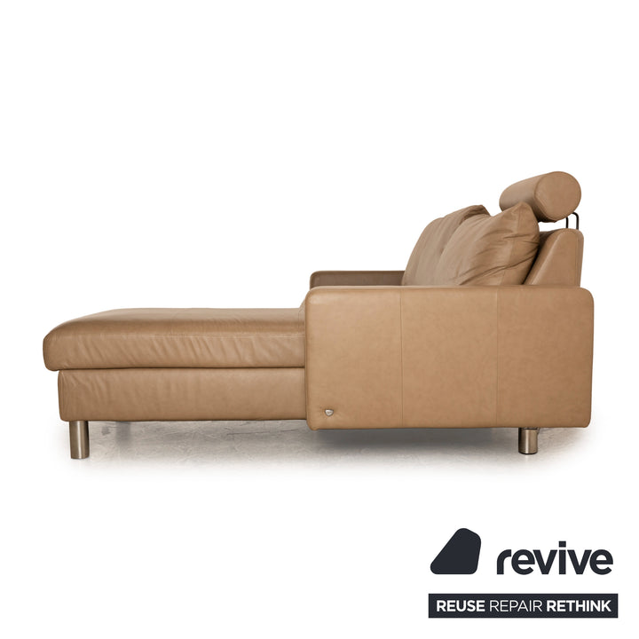 Stressless E 200 Leder Ecksofa Braun Taupe Recamiere Rechts Sofa Couch
