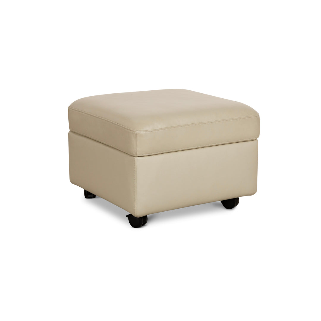 Stressless E200 Leather Stool Cream