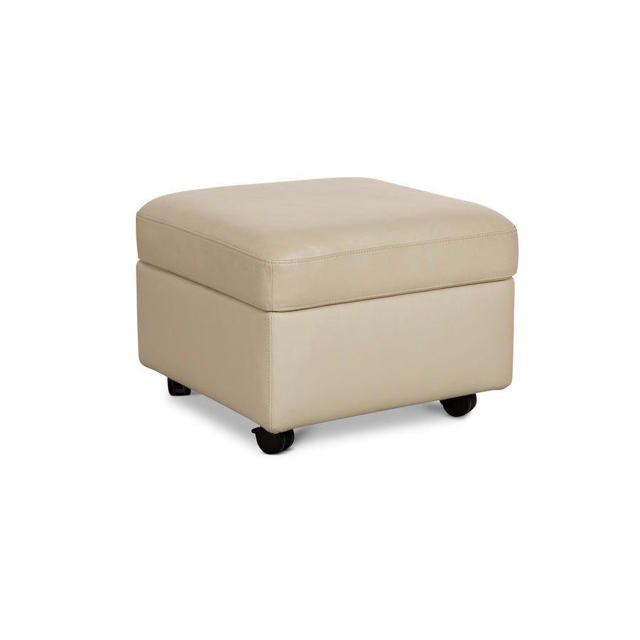Stressless E200 Leather Stool Cream