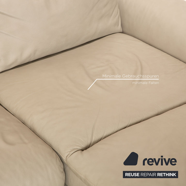 Canapé d'angle en cuir Stressless E300 gris récamière canapé droit