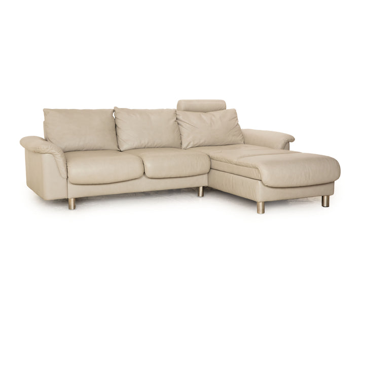 Canapé d'angle en cuir Stressless E300 gris récamière canapé droit
