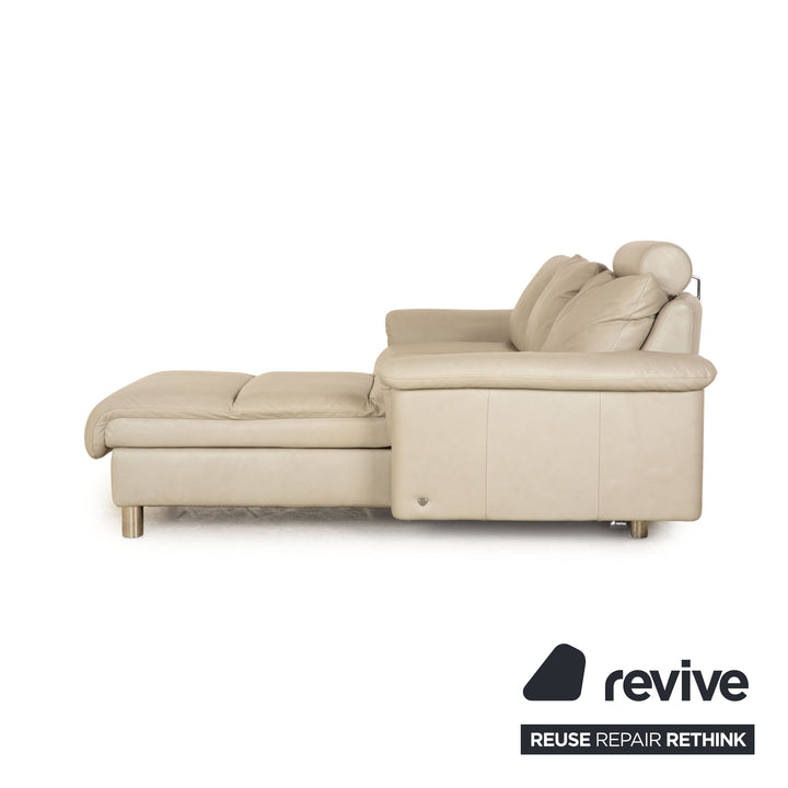 Canapé d'angle en cuir Stressless E300 gris récamière canapé droit