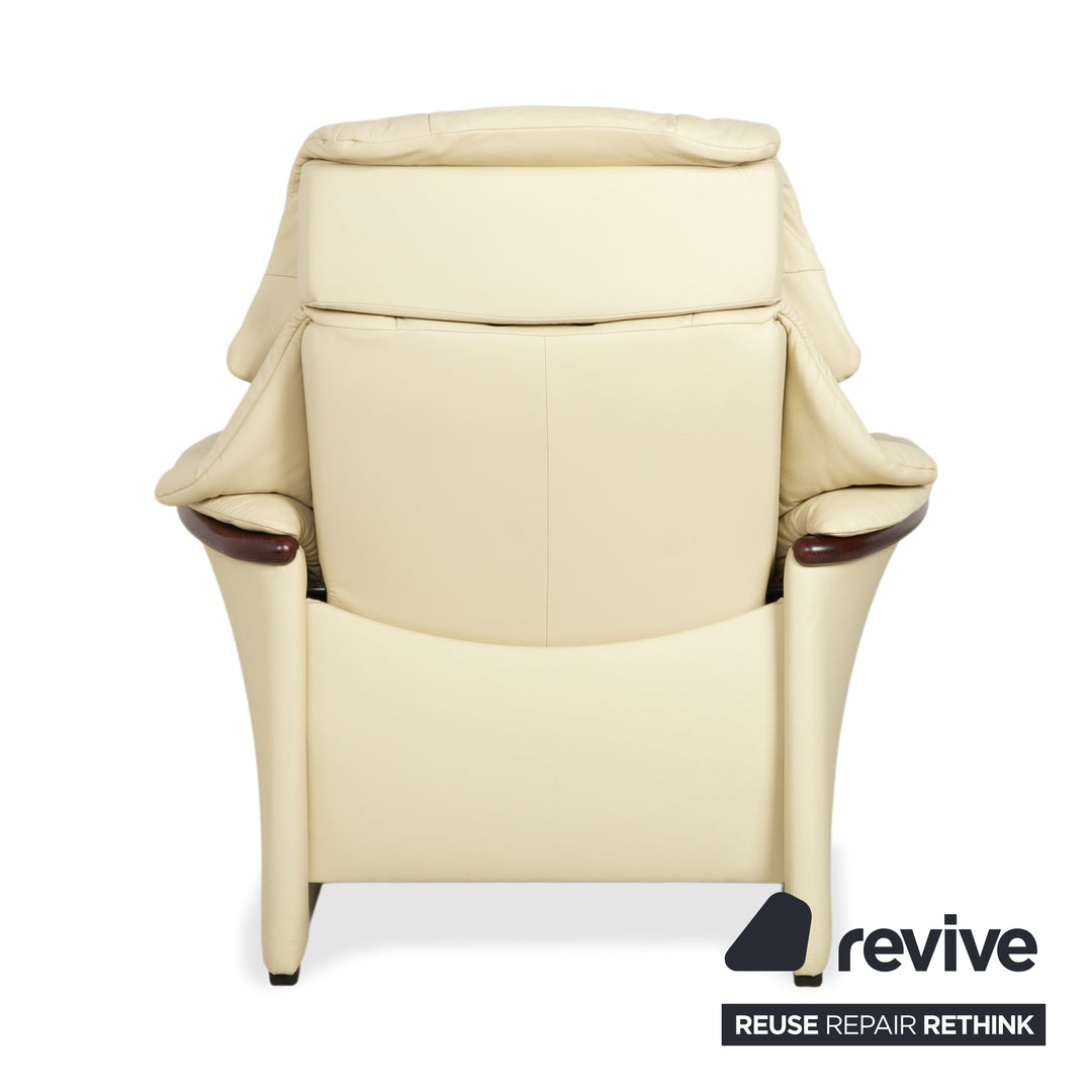 Stressless Eldorado Garnitur Leder Sessel Creme Beige manuelle Funktion