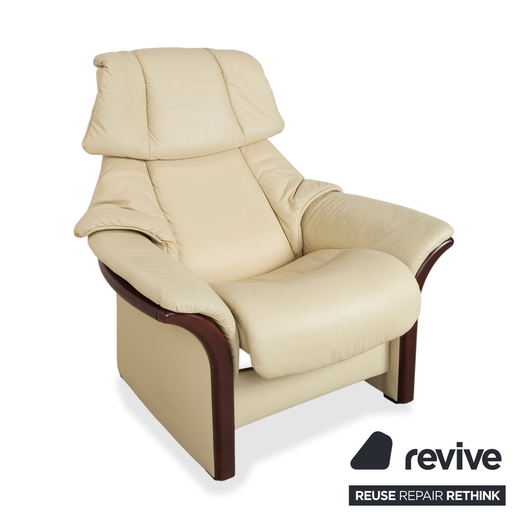 Stressless Eldorado Garnitur Leder Sessel Creme Beige manuelle Funktion