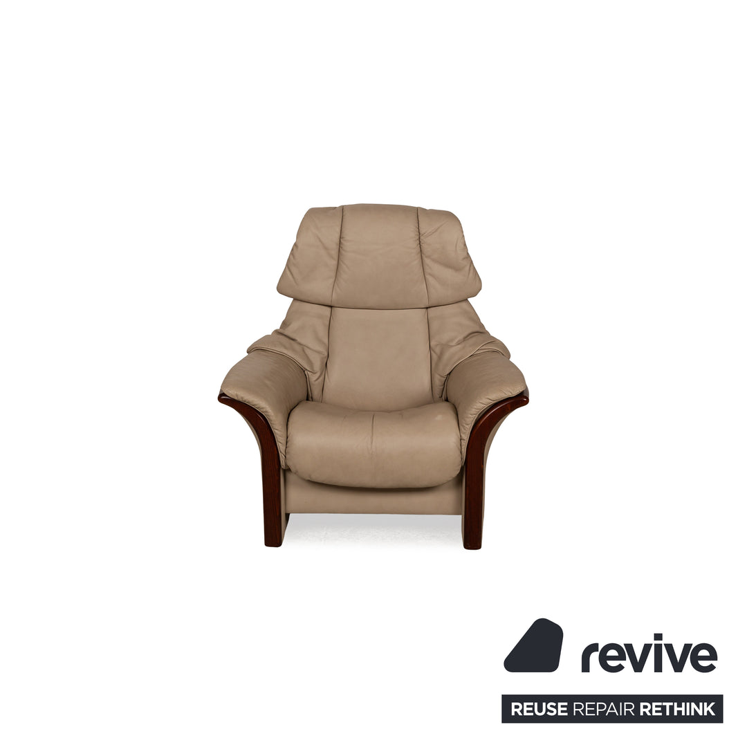 Stressless Eldorado Leder Sessel Beige manuelle Funktion