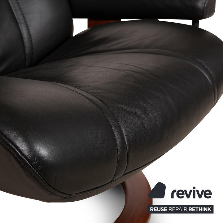 Stressless Leder Sessel Schwarz manuelle Funktion