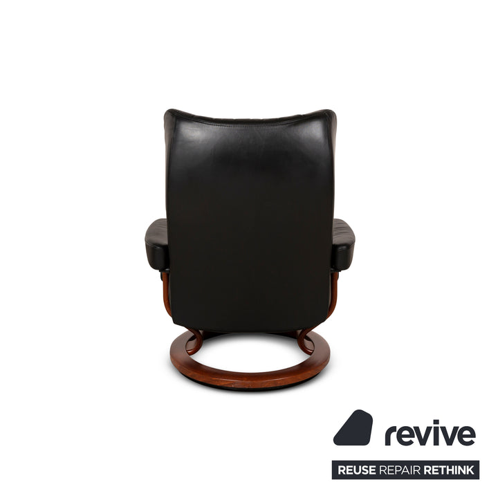 Stressless Leder Sessel Schwarz manuelle Funktion