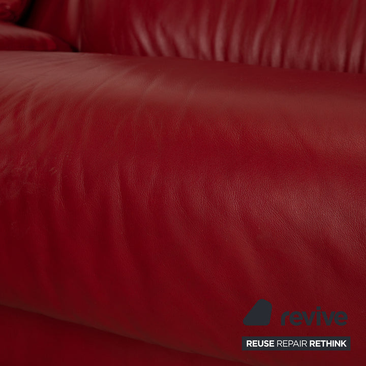 Stressless Paradise Leder Ecksofa Rot Sofa Couch