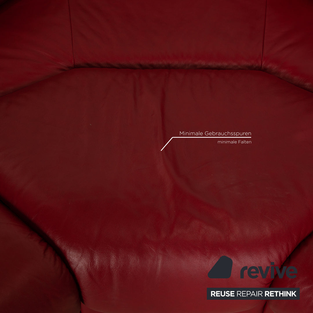 Stressless Paradise Leder Ecksofa Rot Sofa Couch