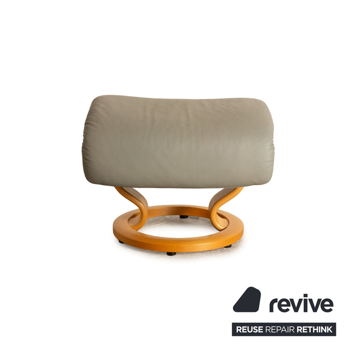 Tabouret en cuir Stressless Vision gris