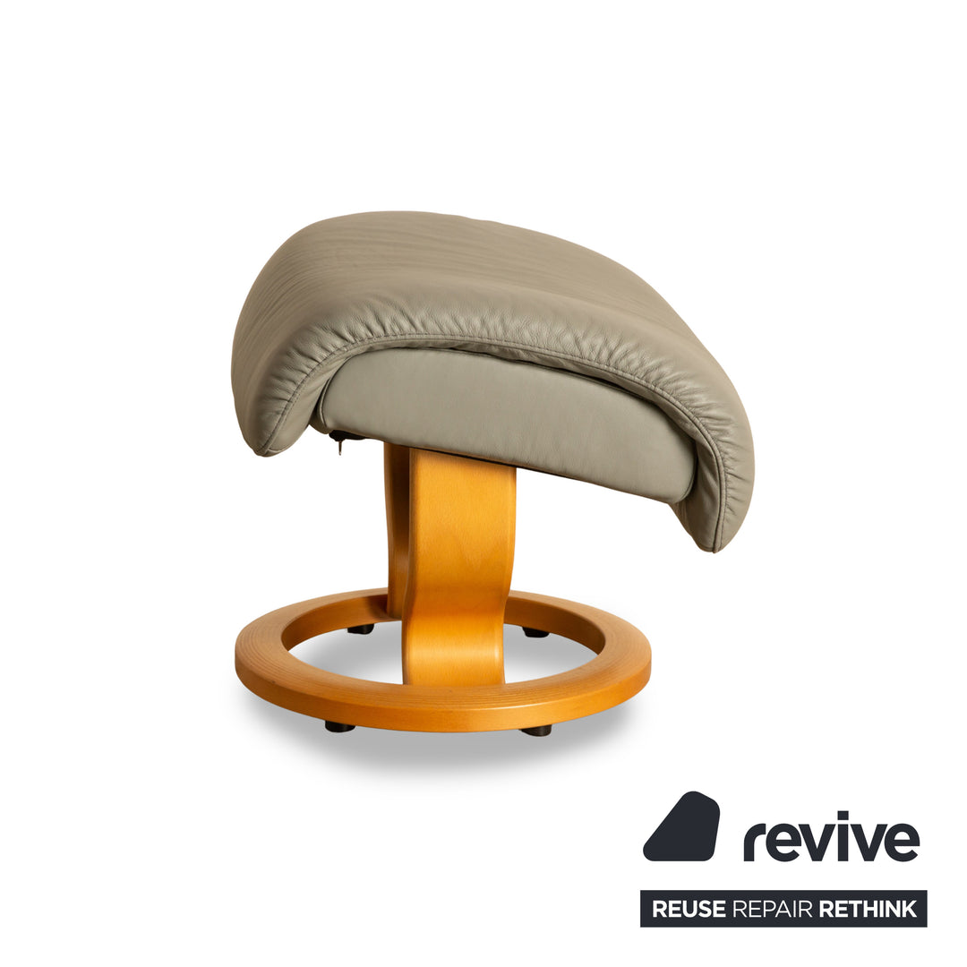 Tabouret en cuir Stressless Vision gris