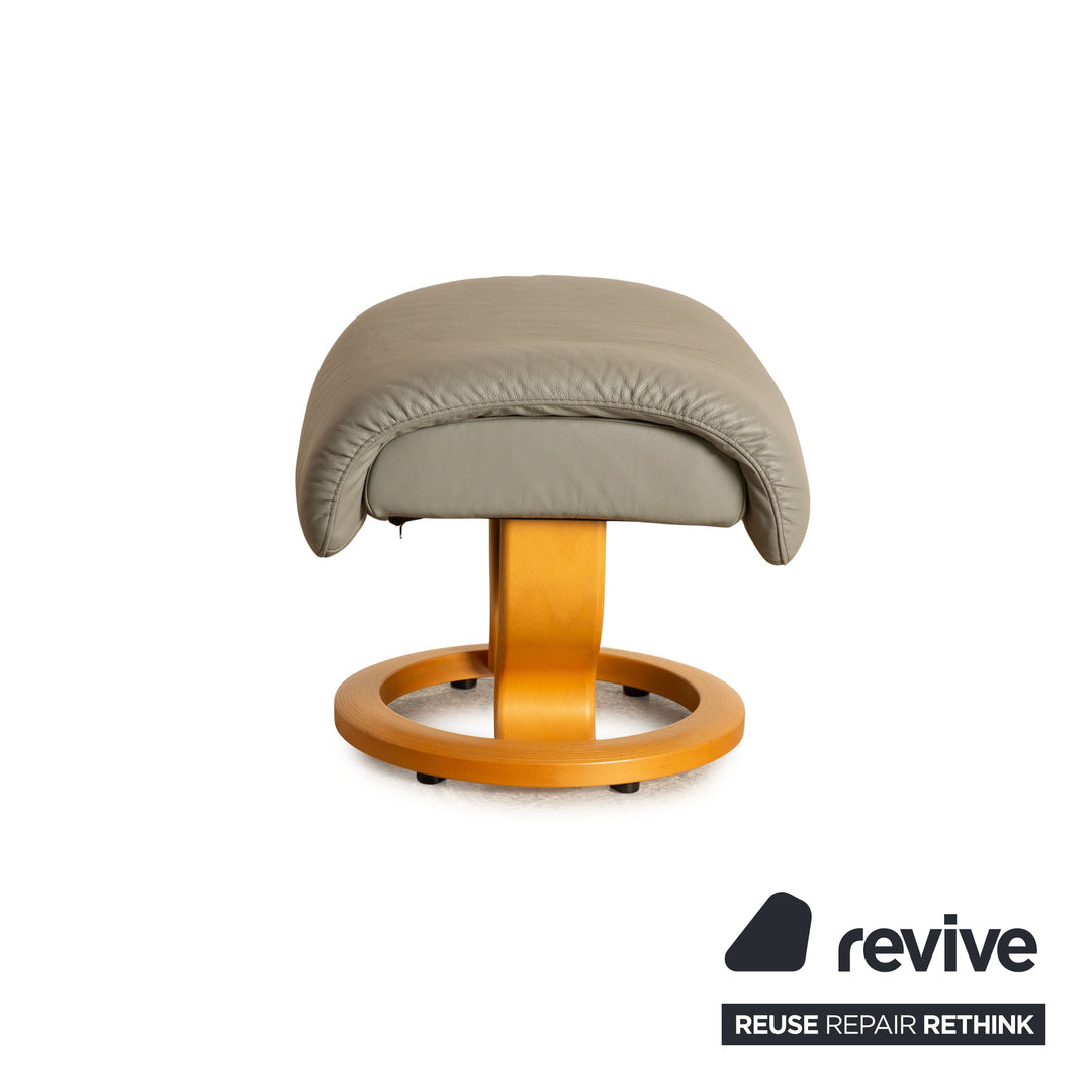 Tabouret en cuir Stressless Vision gris