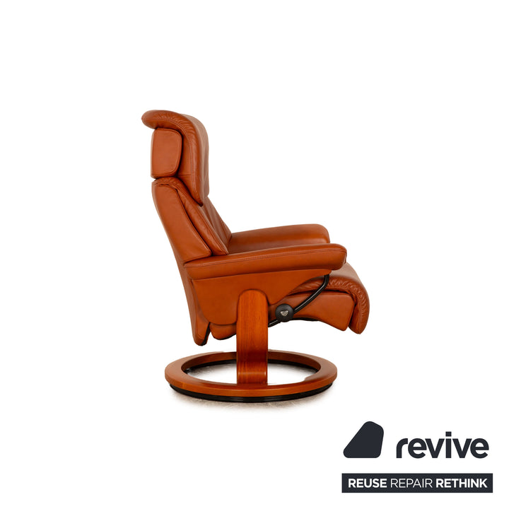 Fauteuil en cuir Stressless Vision marron fonction manuelle