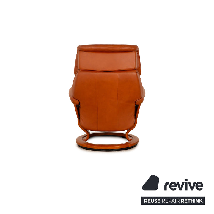 Fauteuil en cuir Stressless Vision marron fonction manuelle