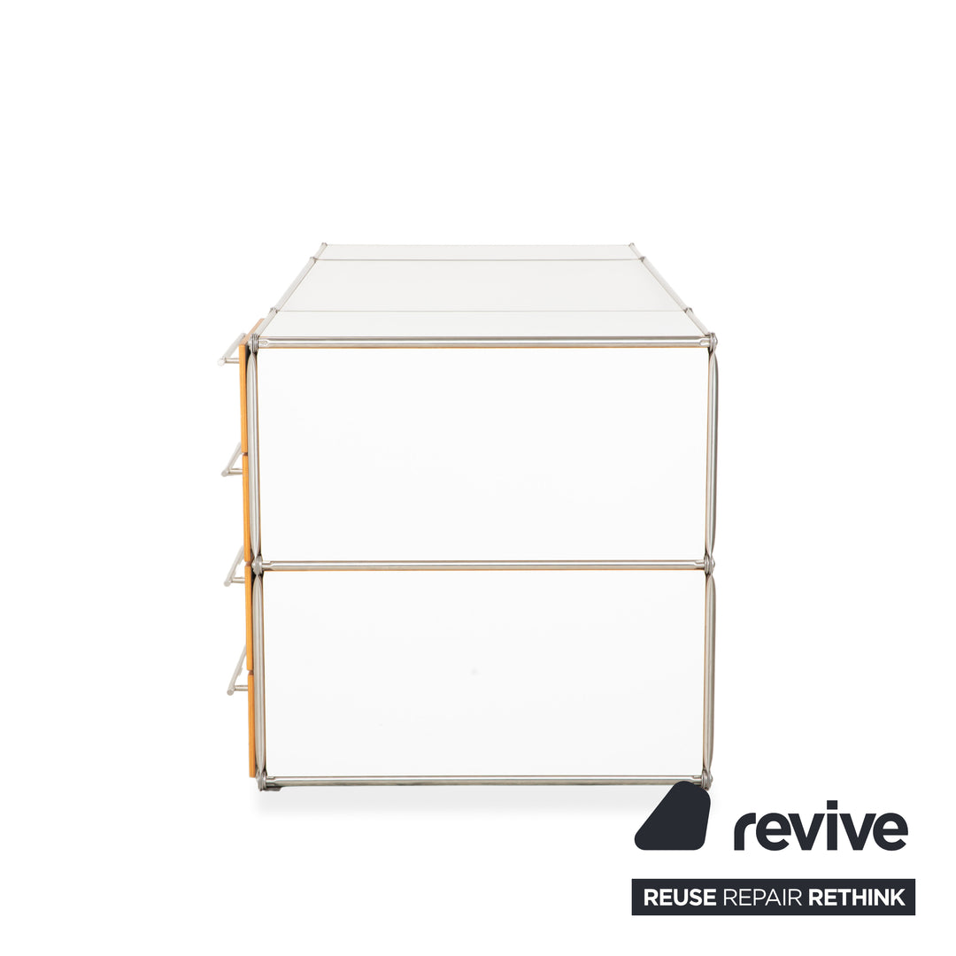 System180 Metal Desk White Home Office Wood