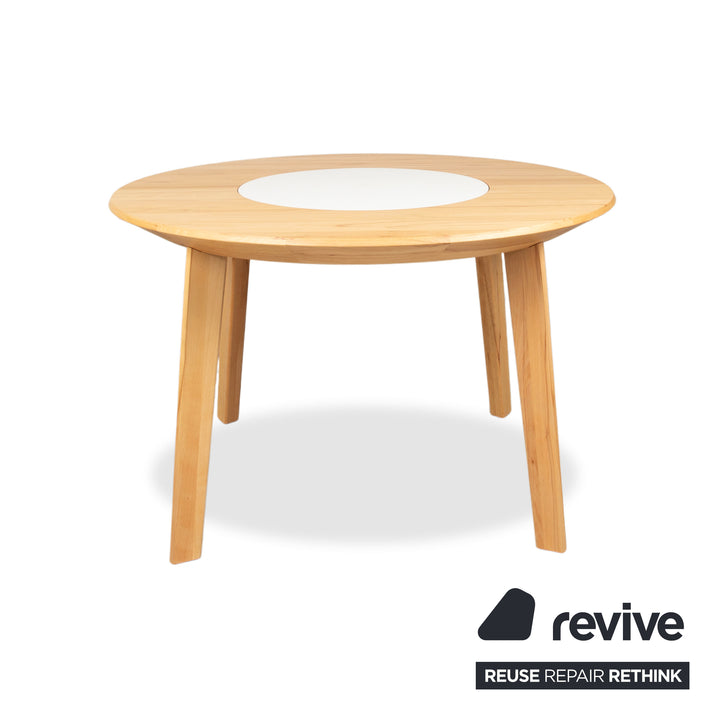 Team 7 Miro Holz Esstisch Braun Drehteller 120 x 120 cm