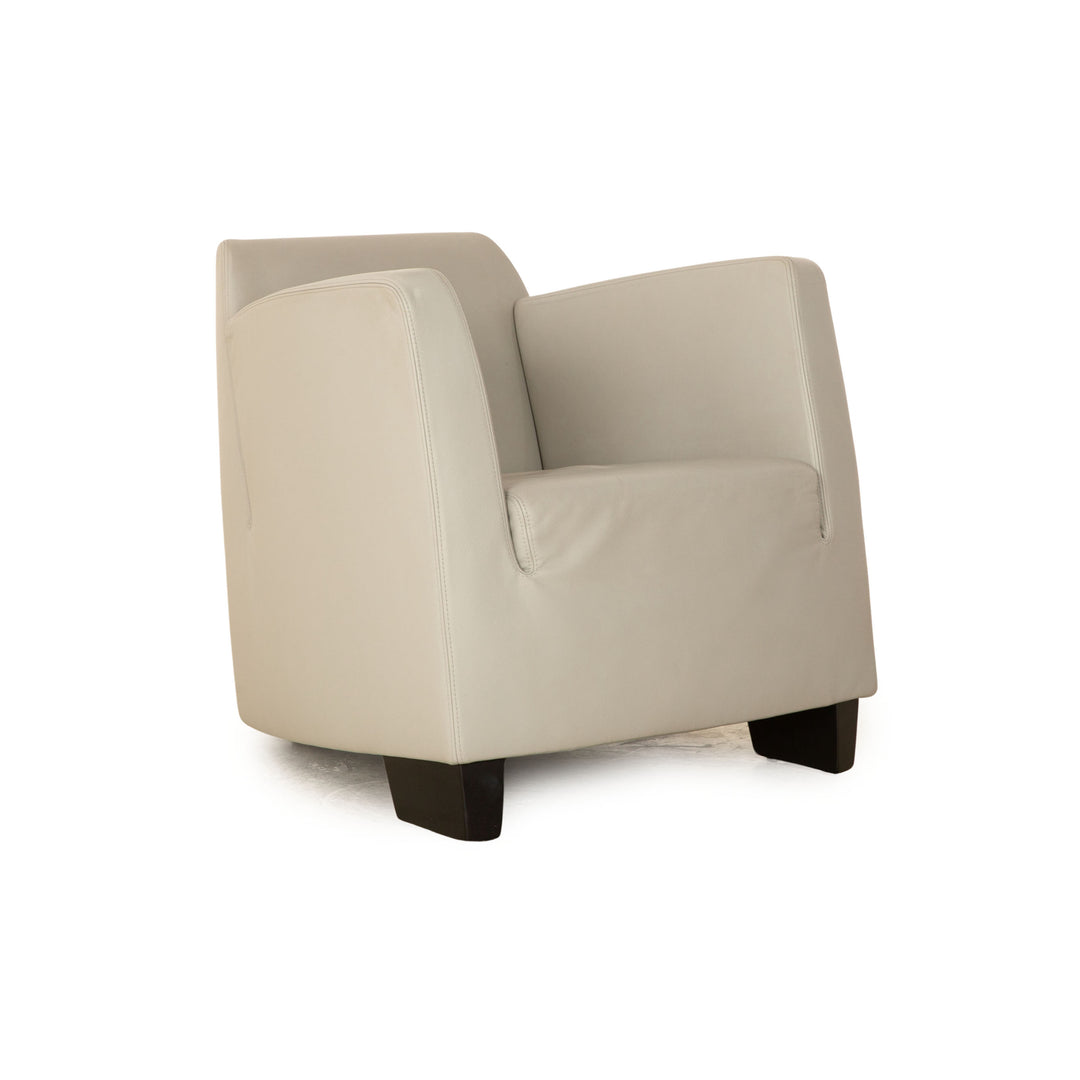 Team by Wellis SeNa Leder Sessel Grau