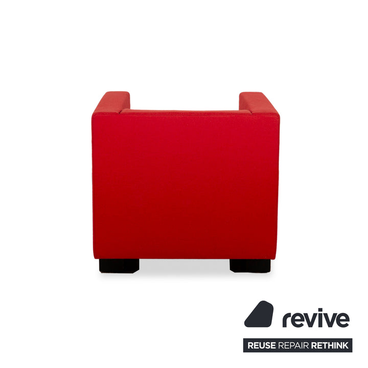 Fauteuil en tissu Tecta F51 Gropius rouge